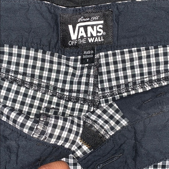 VANS Black & White Checkered Shorts - Picture 3 of 3